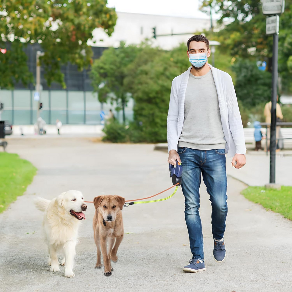Dual Retractable Dog Leash