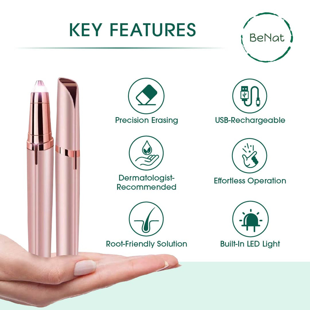 Rechargeable Facial Hair Remover Set