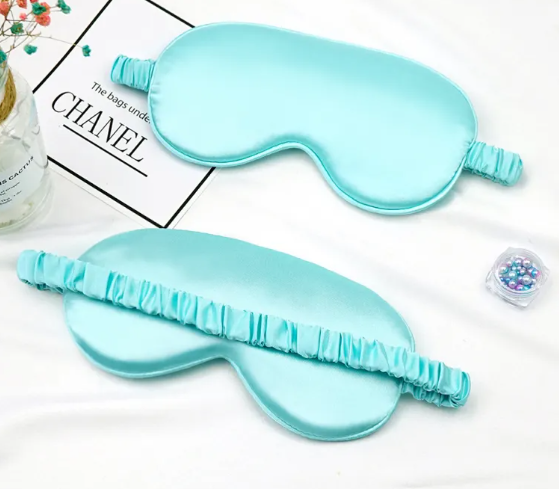 Fleur Silk Sleep Mask — Double-Sided Blackout