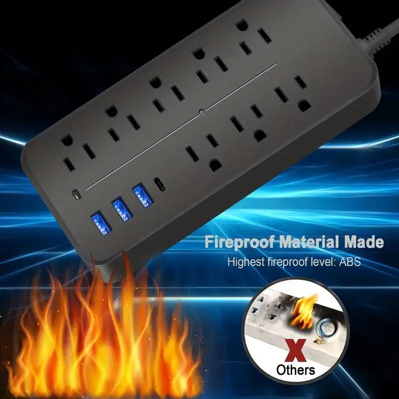 Power Strip Surge Protector 8 Outlets