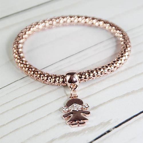 Qidz Girls Rose Gold Bracelet
