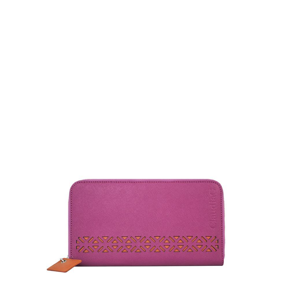 Lotus Leather Wallet Watermelon Orange