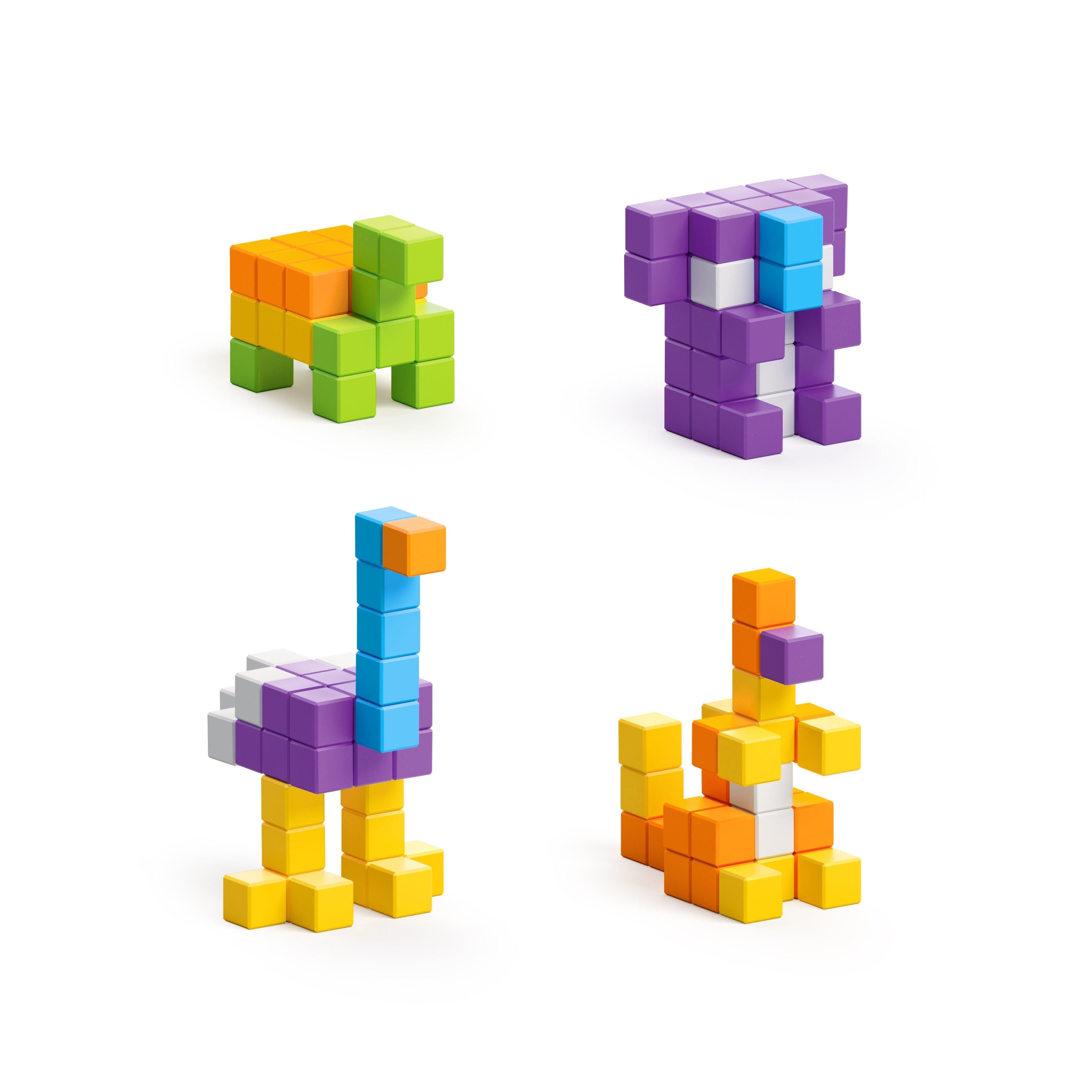 PIXIO Mini Safari Magnetic Blocks — 137 Pieces