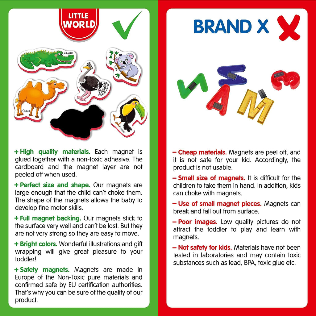 Zoo Animal Foam Fridge Magnets