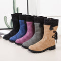 Rhinestone Martin Mid-Calf Snow Boots