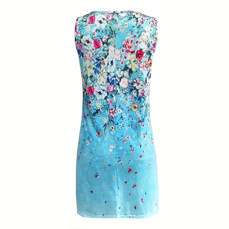 Marigold Floral Boho Sundress detail