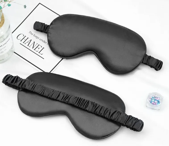 Fleur Silk Sleep Mask — Double-Sided Blackout