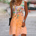 Marigold Floral Boho Sundress