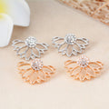 Crystal Earrings Gold