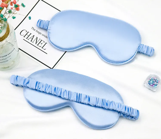 Fleur Silk Sleep Mask — Double-Sided Blackout