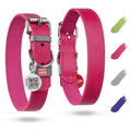 Leather Dog Collar Pink