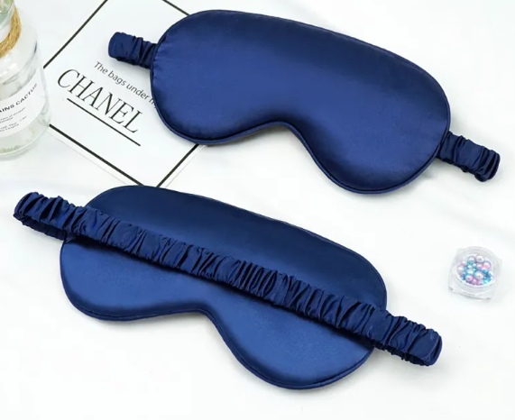 Fleur Silk Sleep Mask — Double-Sided Blackout