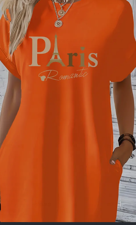 Etta Paris Graphic Tunic Dress detail