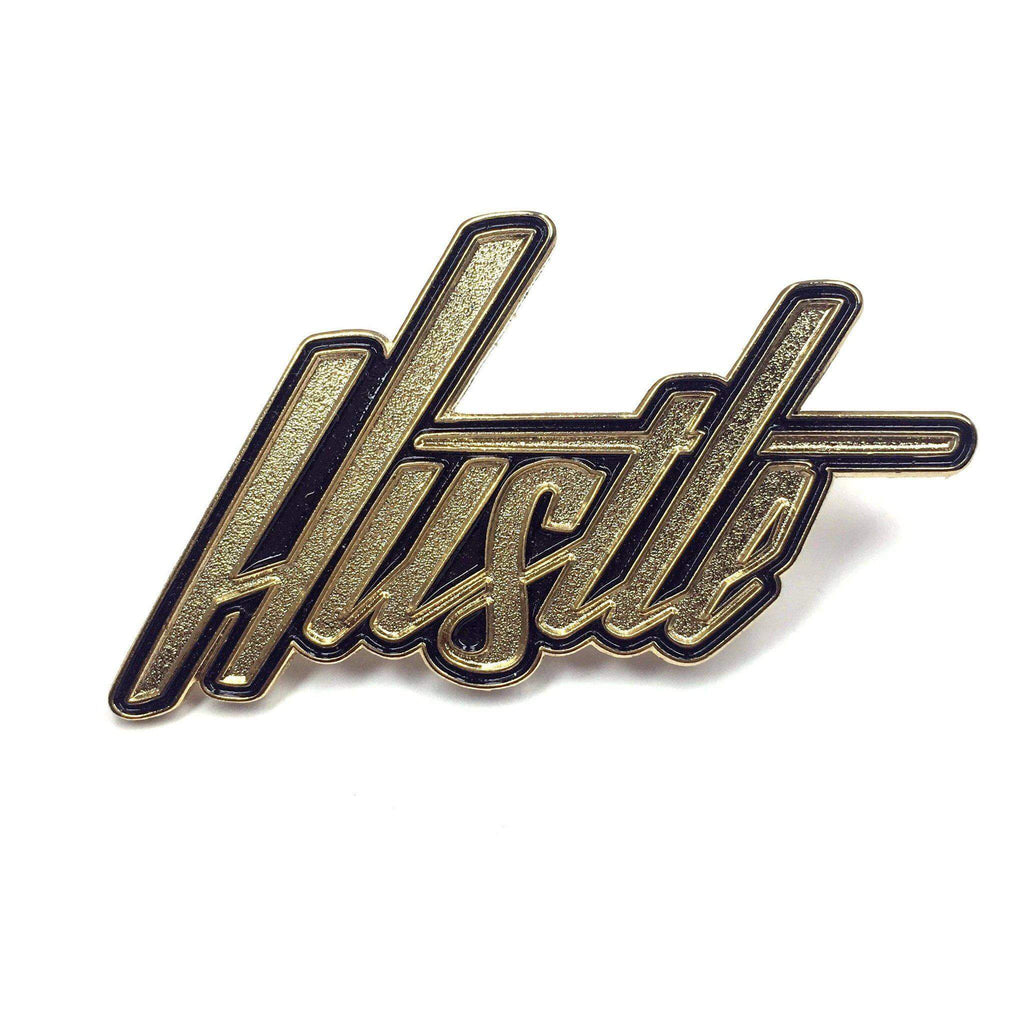 Hustle Hand-Lettered Pin