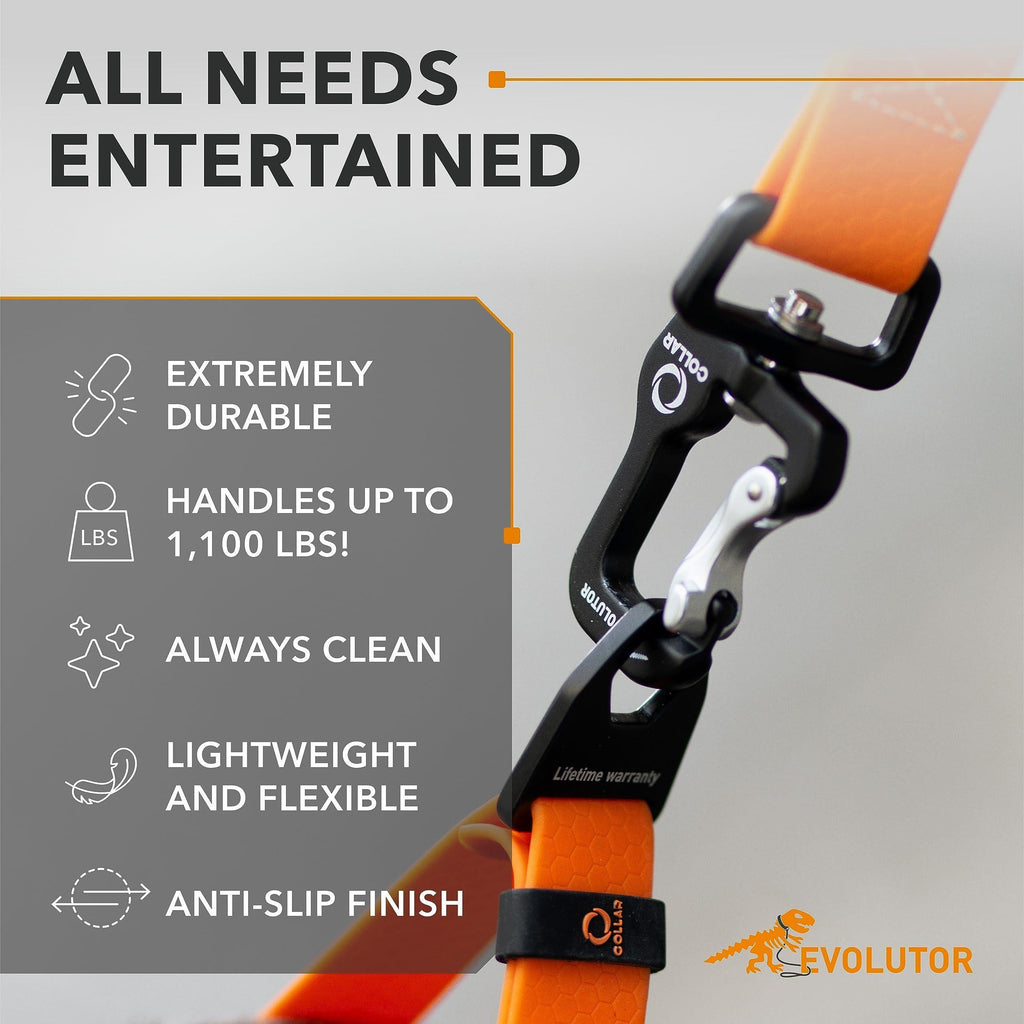 Heavy Duty Dog Leash Orange