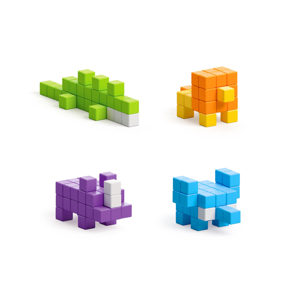 PIXIO Mini Safari Magnetic Blocks — 137 Pieces