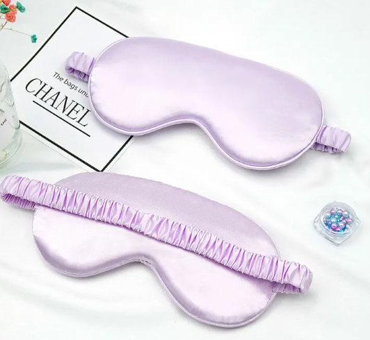 Fleur Silk Sleep Mask — Double-Sided Blackout