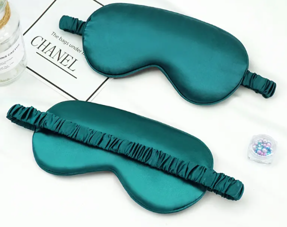 Fleur Silk Sleep Mask — Double-Sided Blackout