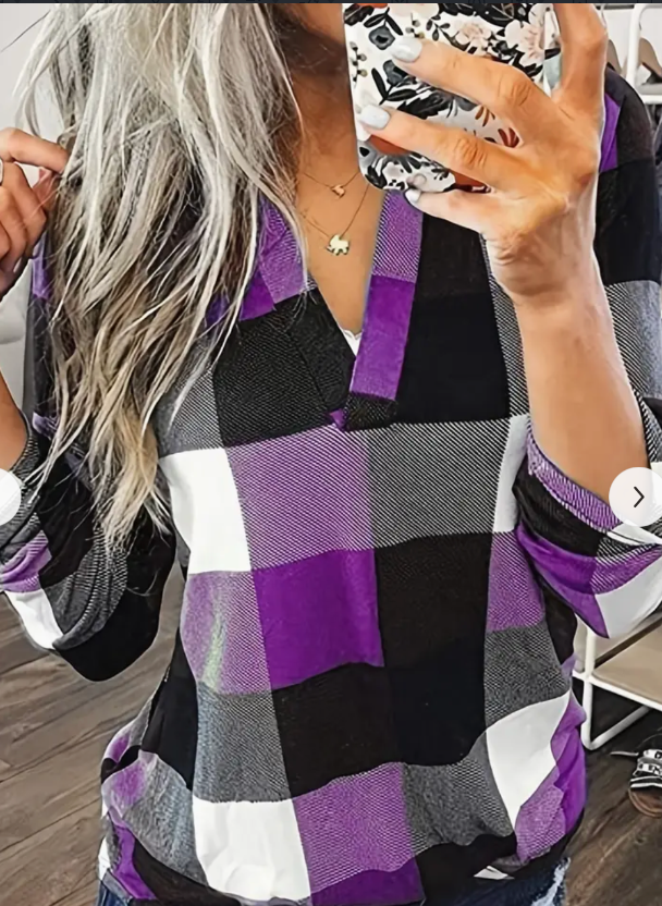 Harlow Plaid Flannel Shirt detail