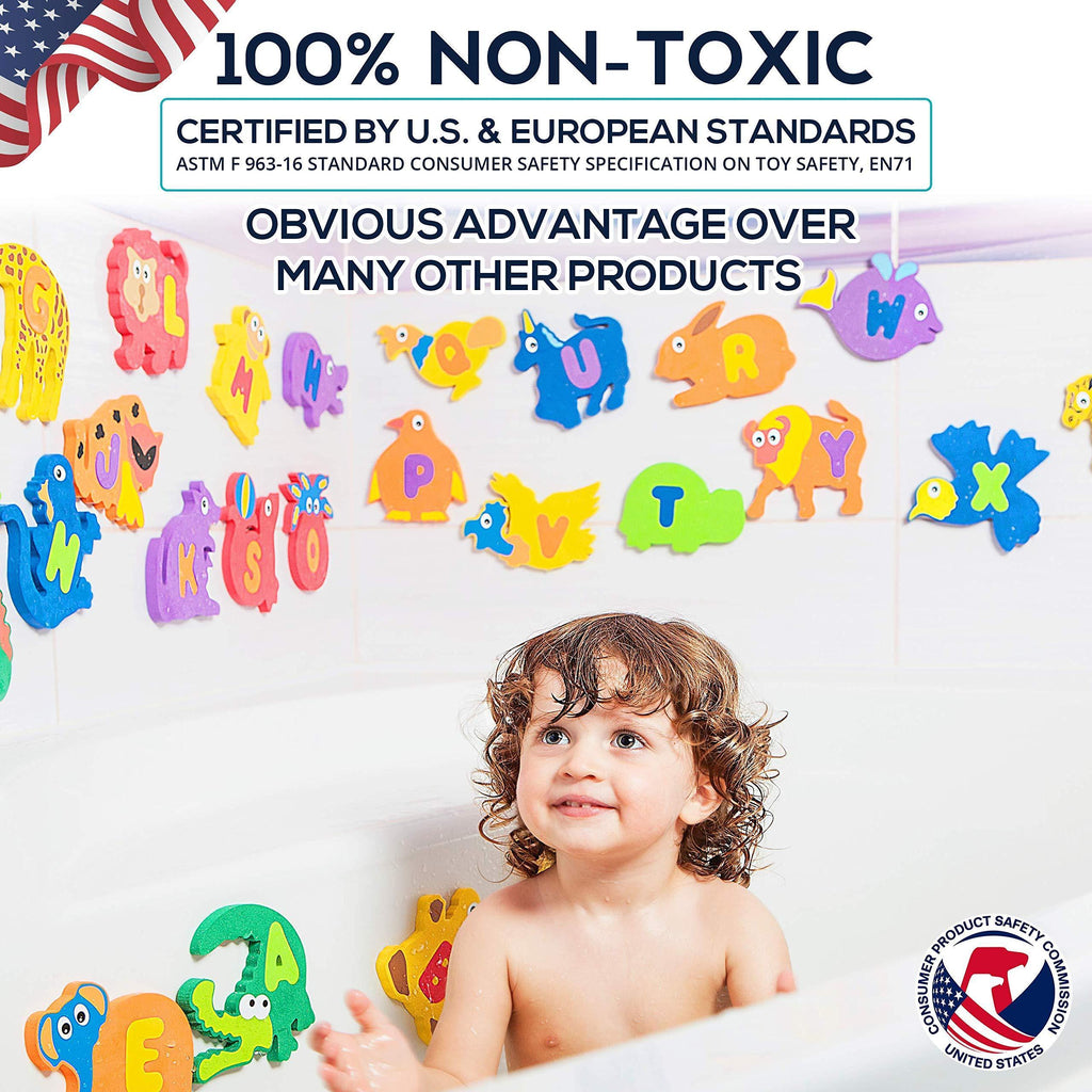 Alphabet Foam Bath Toys 52 Pcs