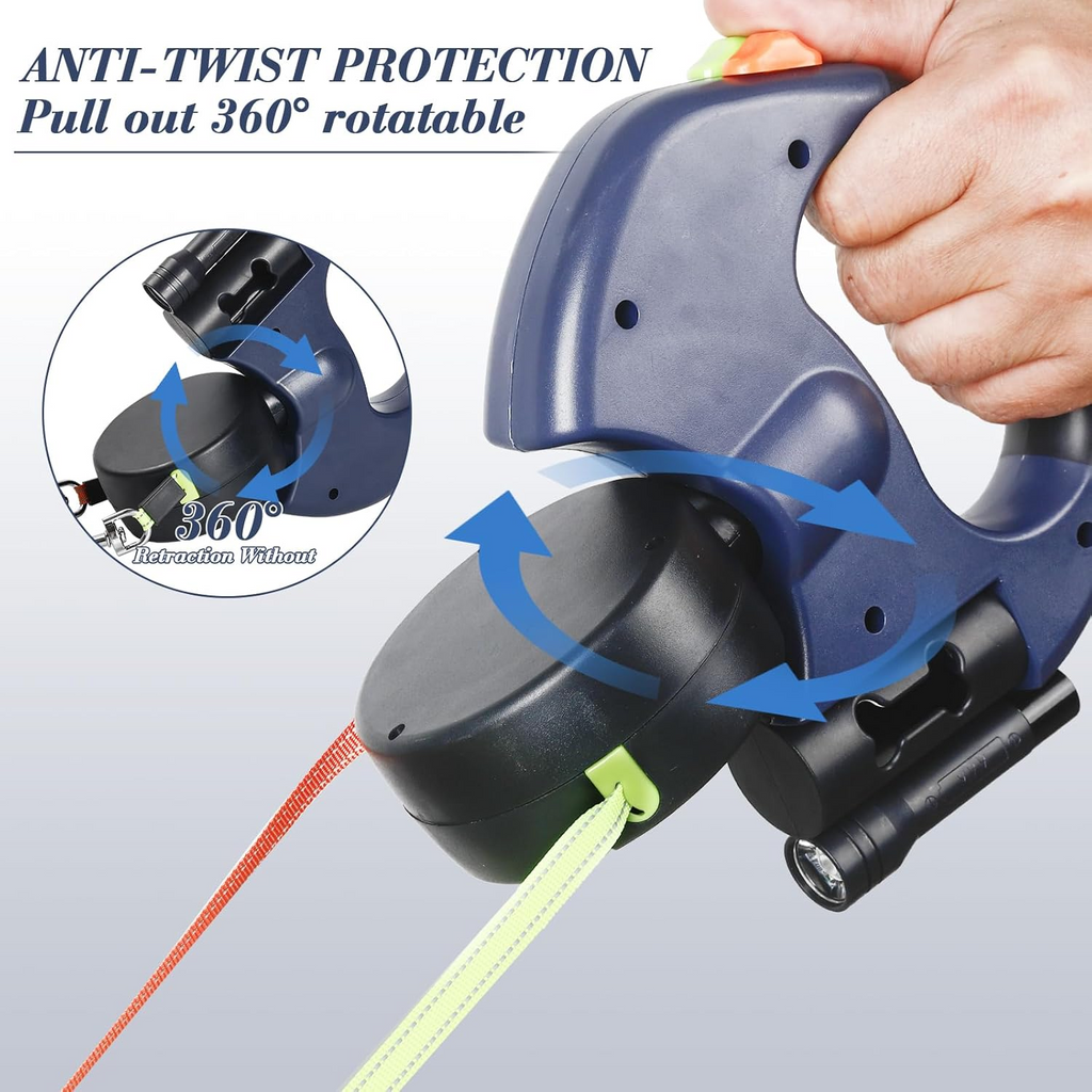 Dual Retractable Dog Leash