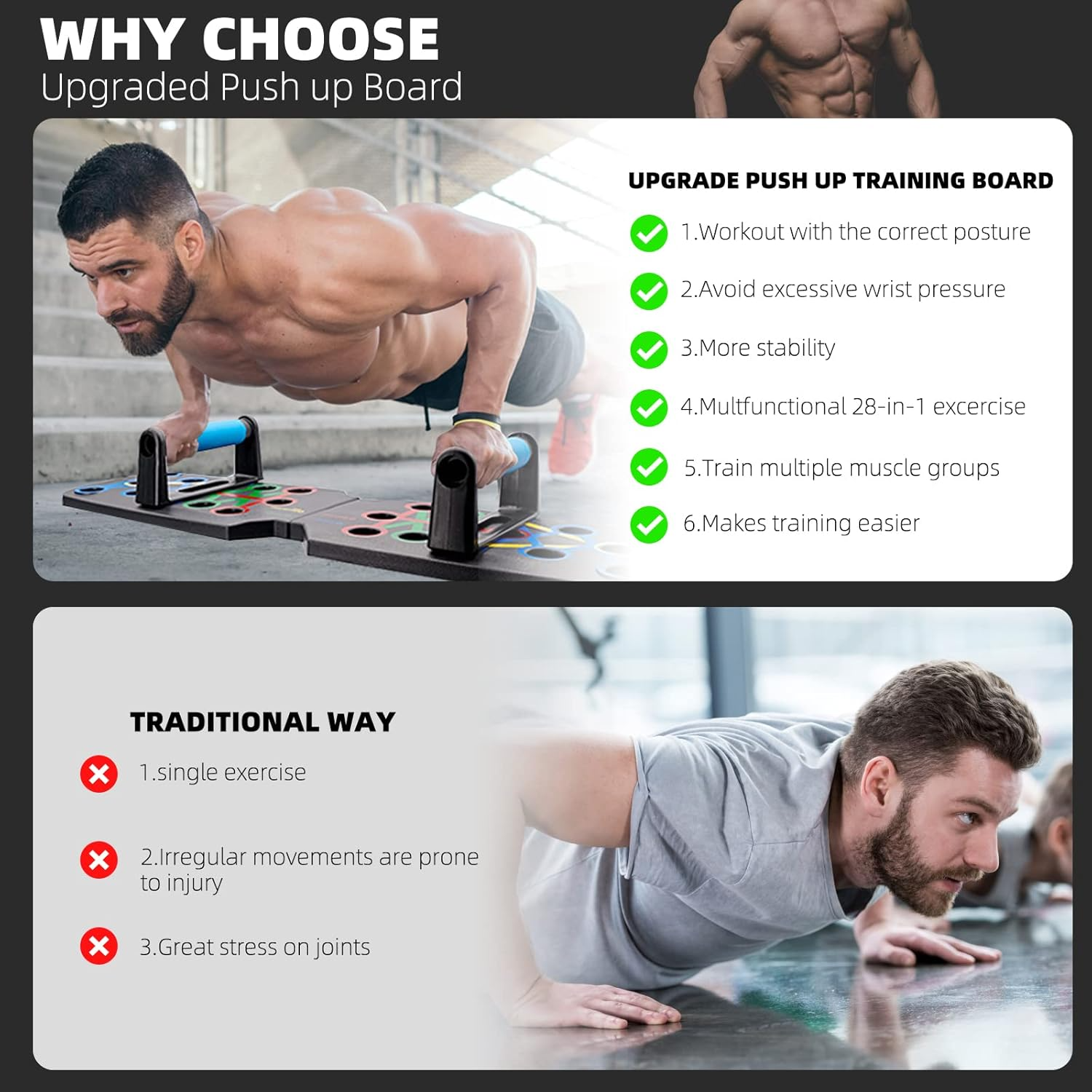 Push Up Rack Board 28 In 1