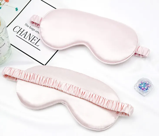 Fleur Silk Sleep Mask — Double-Sided Blackout