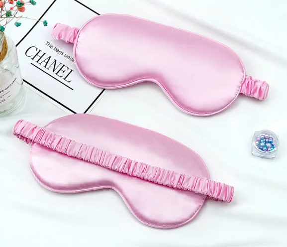 Fleur Silk Sleep Mask — Double-Sided Blackout