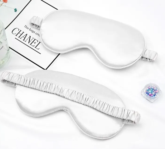 Fleur Silk Sleep Mask — Double-Sided Blackout