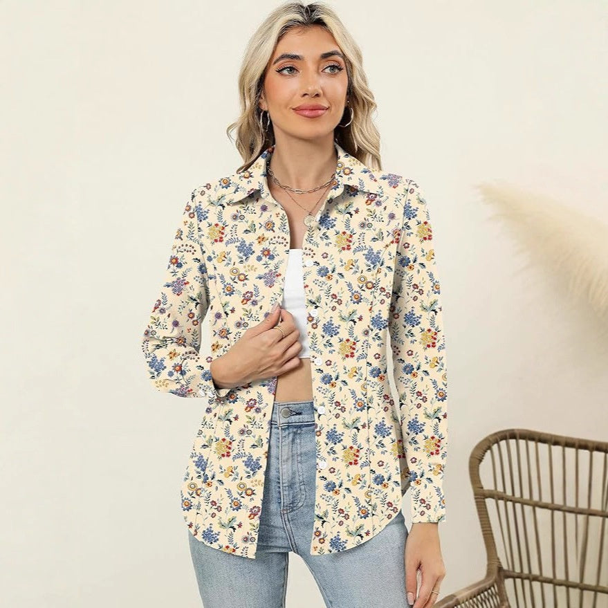 Marlowe Chic V-Neck Relaxed Blouse