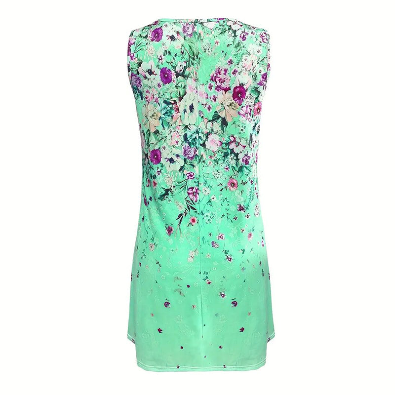 Marigold Floral Boho Sundress detail