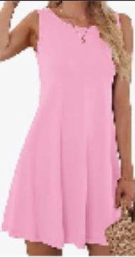 Della Swing T-Shirt Dress detail