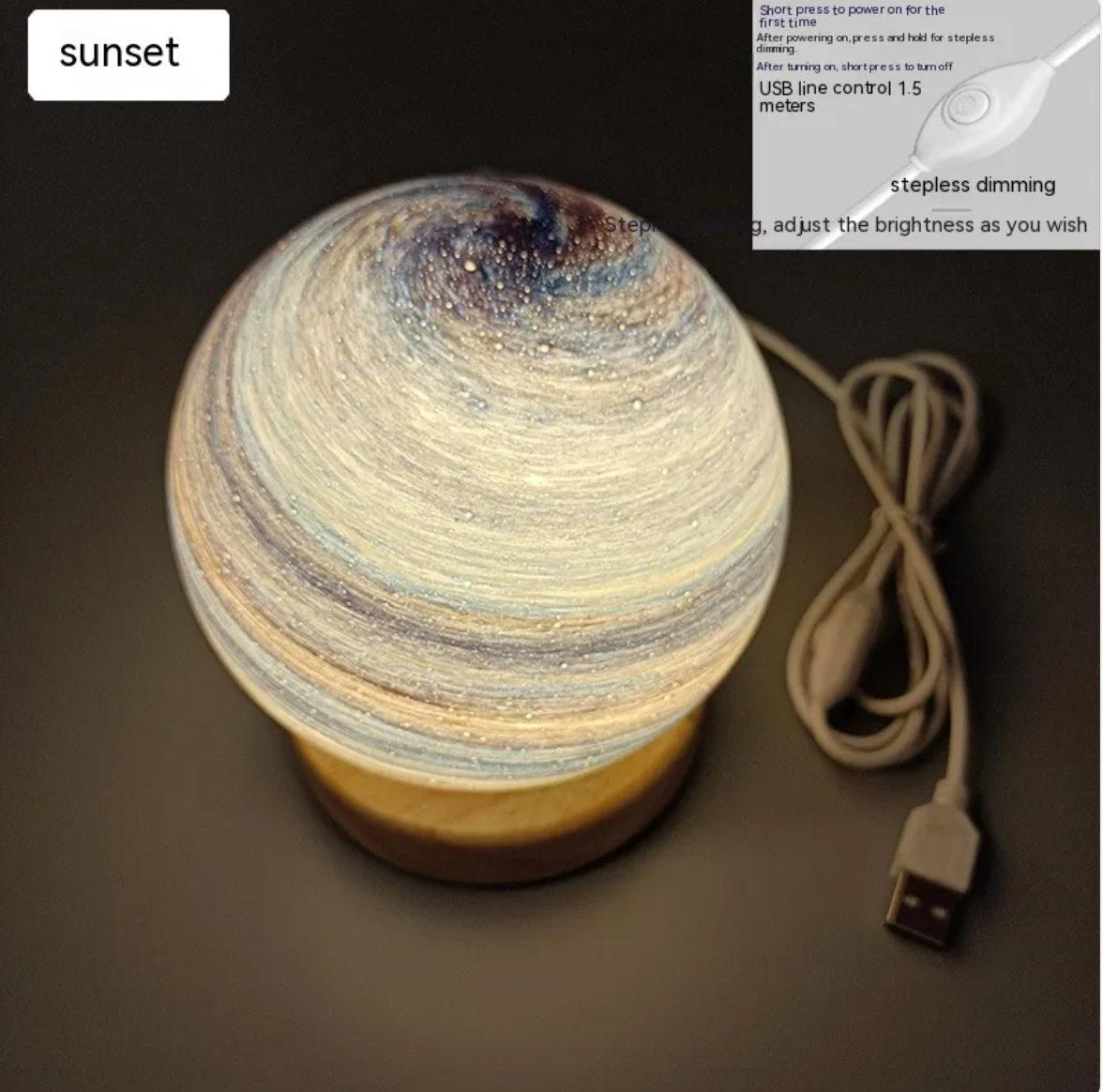Lantern Sunset Table Lamp