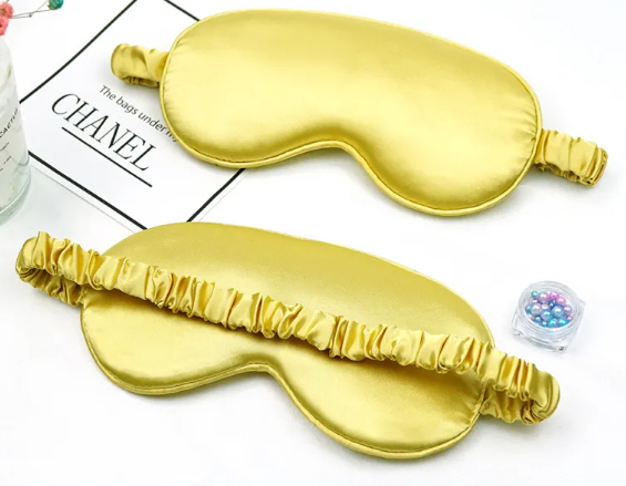 Fleur Silk Sleep Mask — Double-Sided Blackout