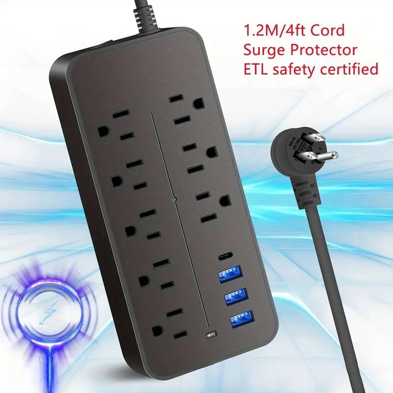 Power Strip Surge Protector 8 Outlets