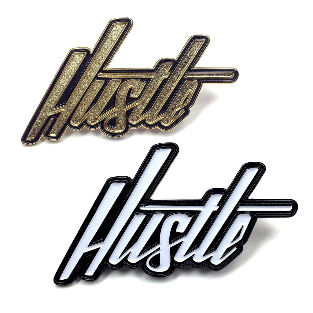 Hustle Hand-Lettered Pin