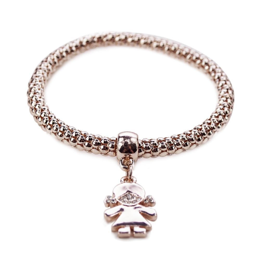 Qidz Girls Rose Gold Bracelet