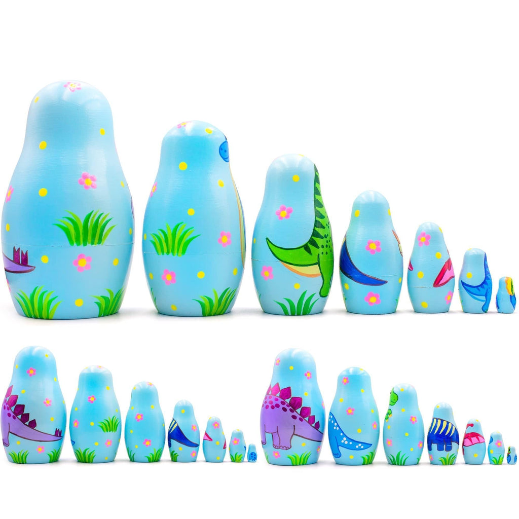 Dinosaur Nesting Dolls 7 Piece
