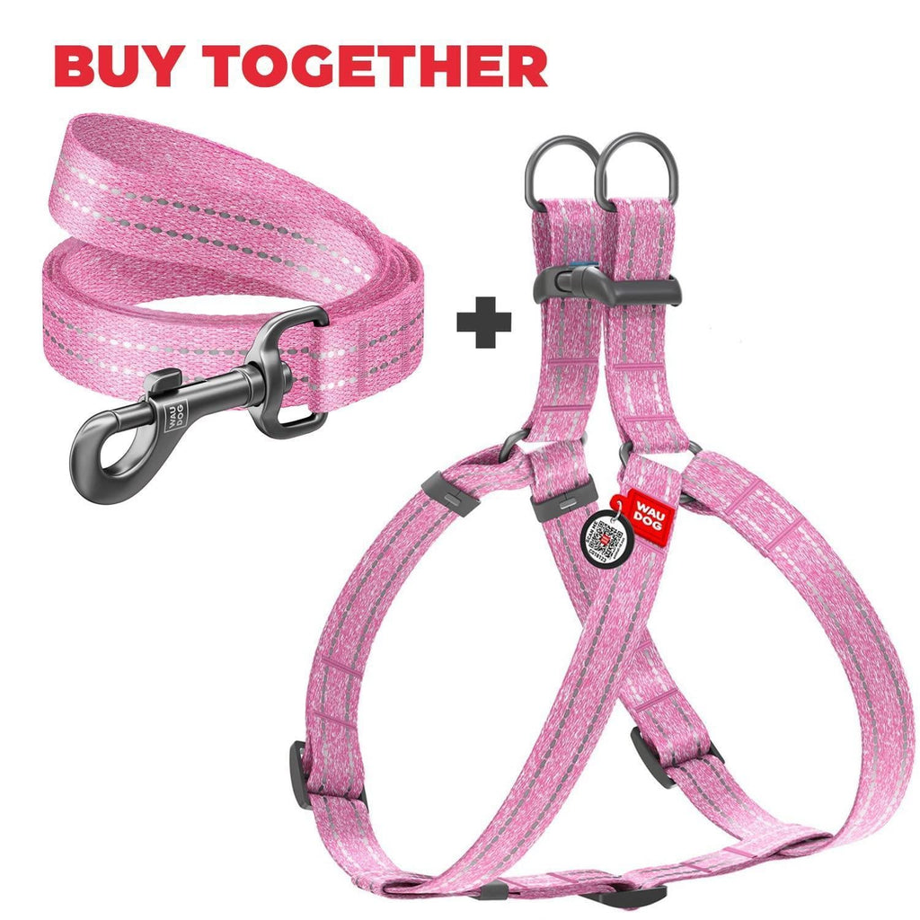 Soft Cotton Dog Harness Pink