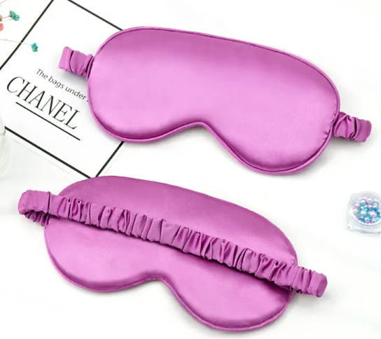 Fleur Silk Sleep Mask — Double-Sided Blackout