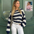 Hazel Loose Striped Chunky Knit Sweater