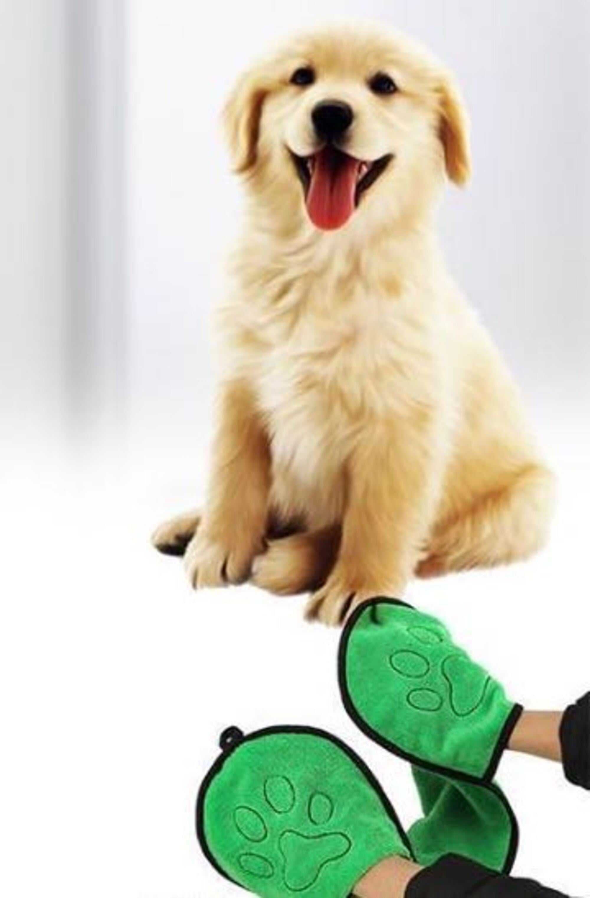 BeNat Pets Dog Bath Towel with Drop Pockets