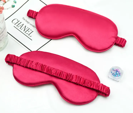 Fleur Silk Sleep Mask — Double-Sided Blackout