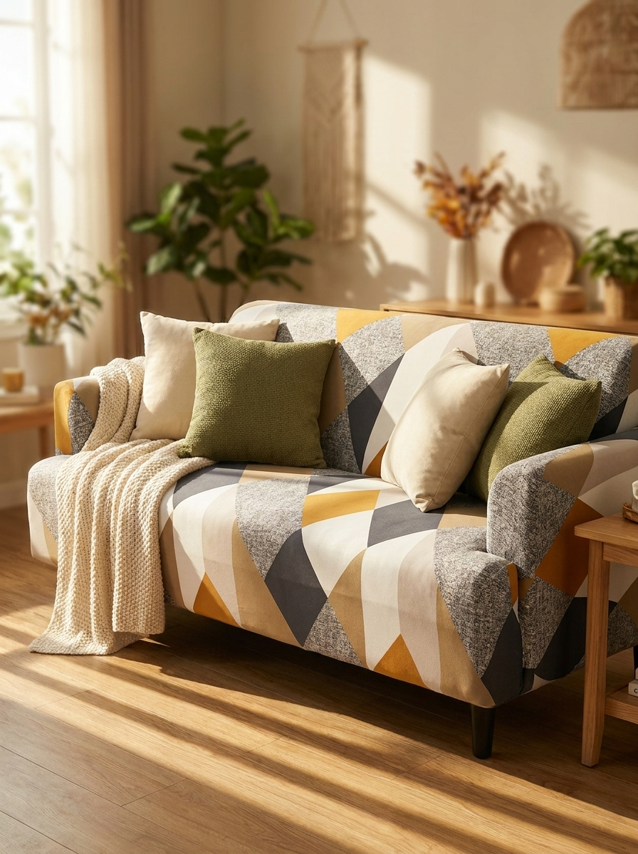 Elastic Sofa Cover — editorial