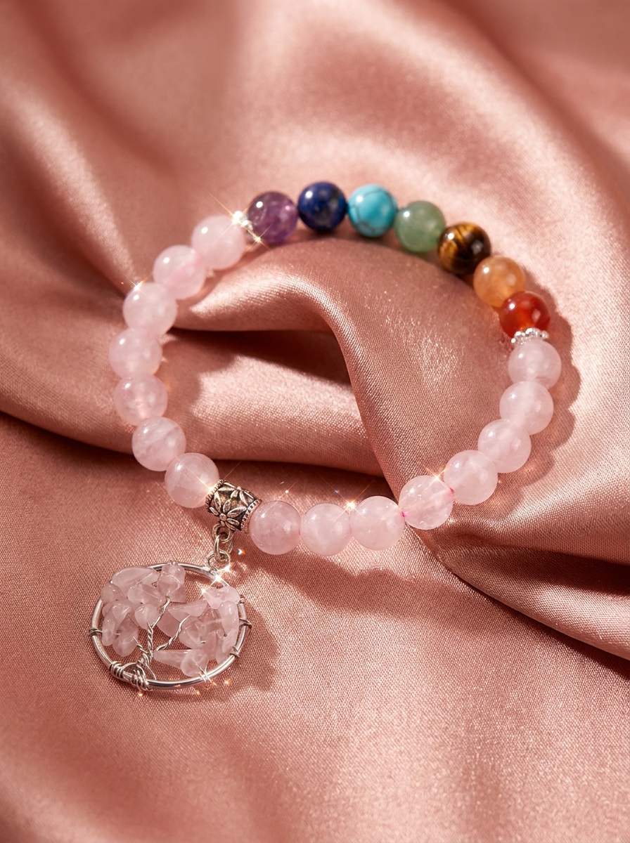Fleur Crystal Beaded Bracelet — editorial