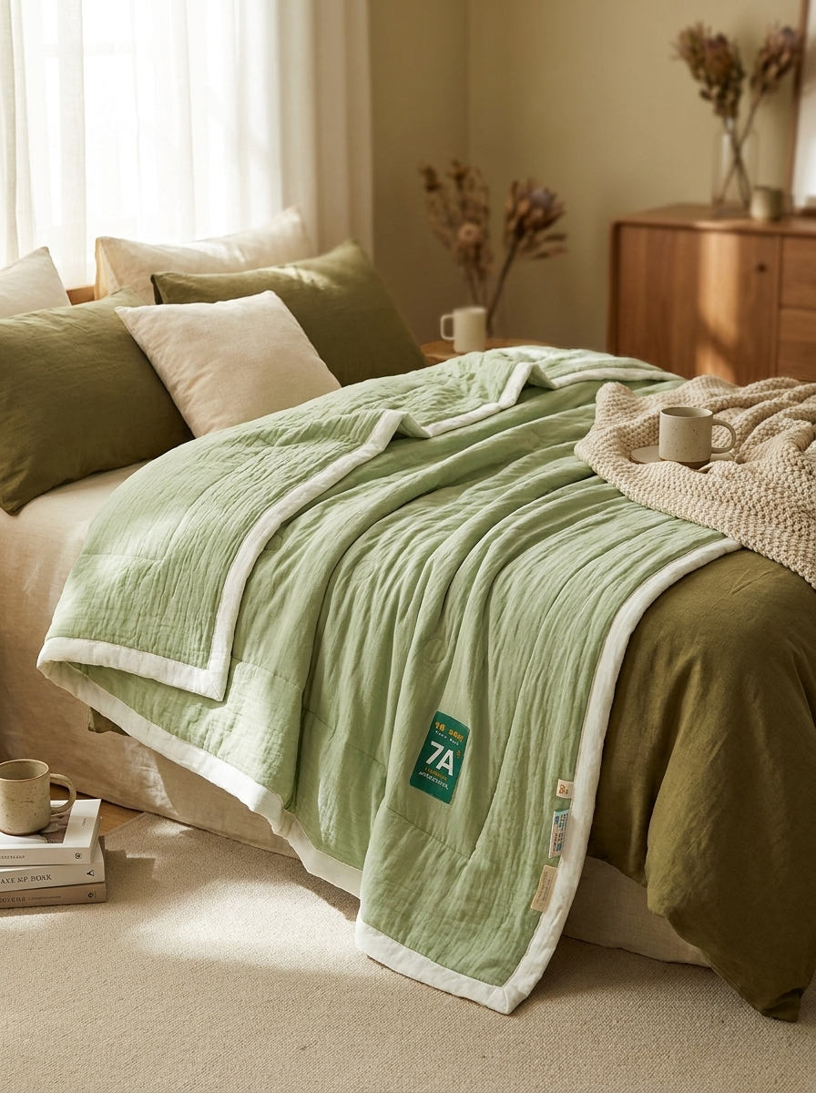 Washable Cotton Summer Quilt — editorial