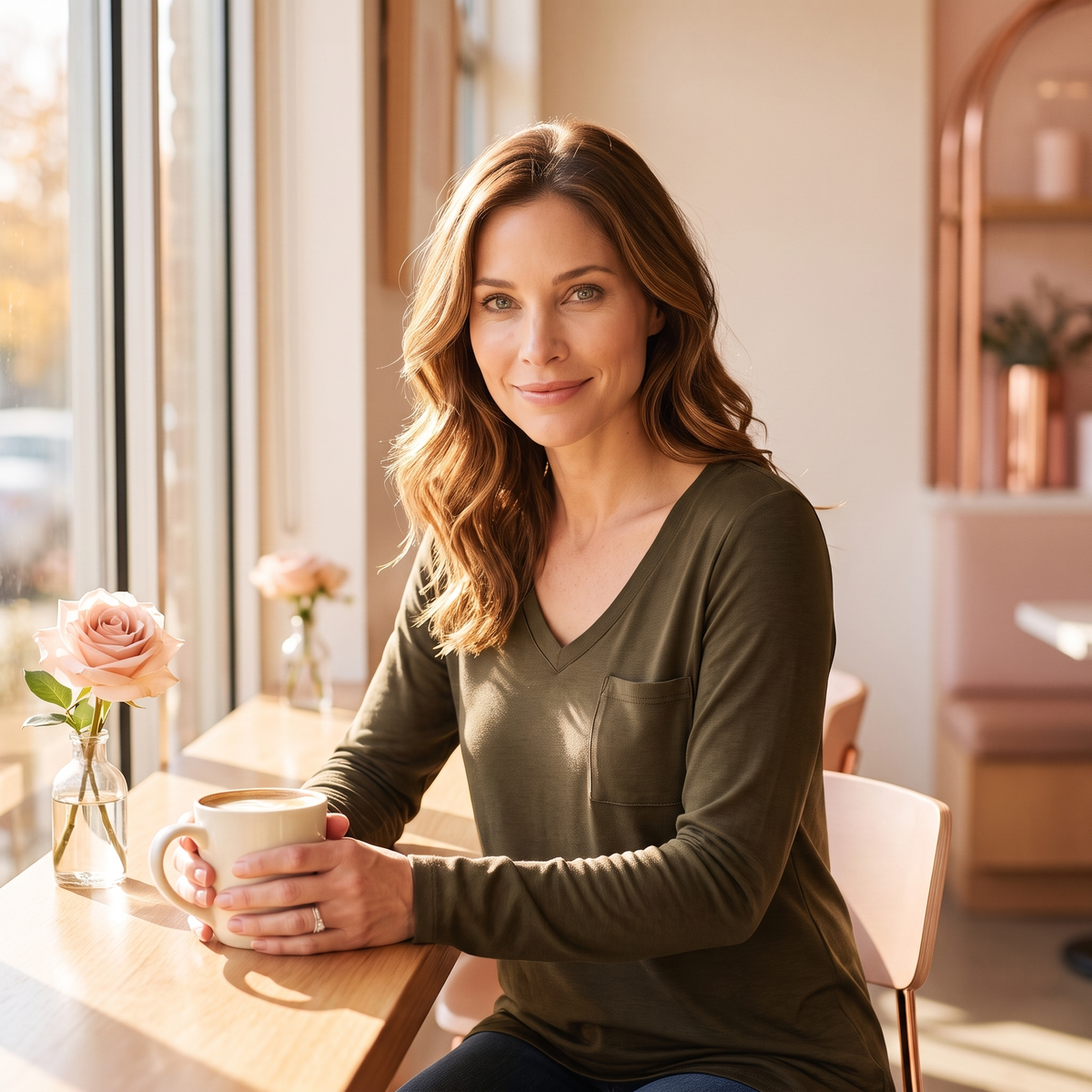 Fleur Everyday V-Neck Long-Sleeve Tee - Fleur