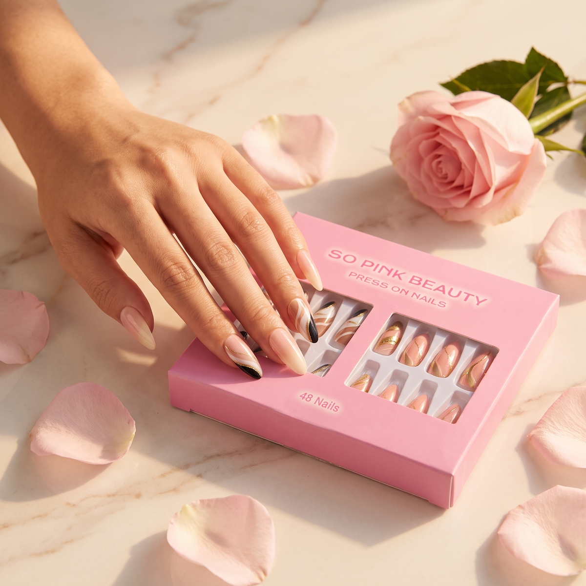 Fleur Press-On Nails Duo - Fleur