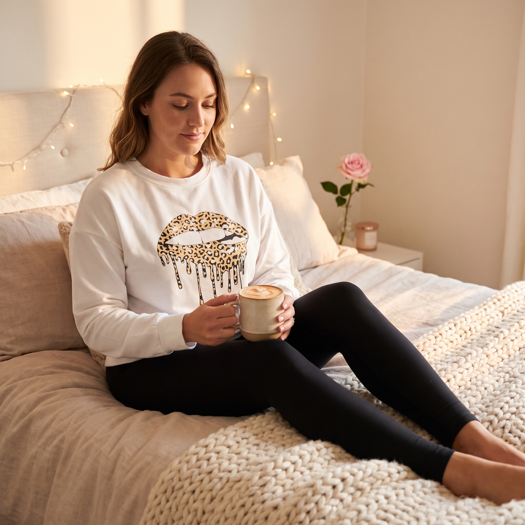 Fleur Graphic Crew Sweatshirt - Fleur