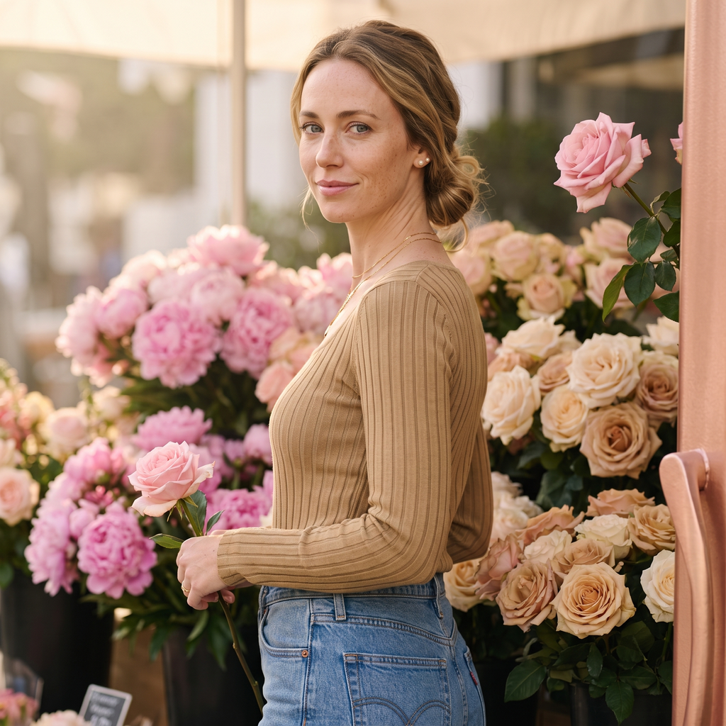 Fleur Ribbed Long-Sleeve Tee — Fleur editorial